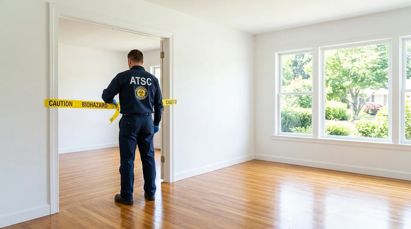 Certified biohazard cleanup crew performing Trauma Scene Cleanup in Oak Ridge